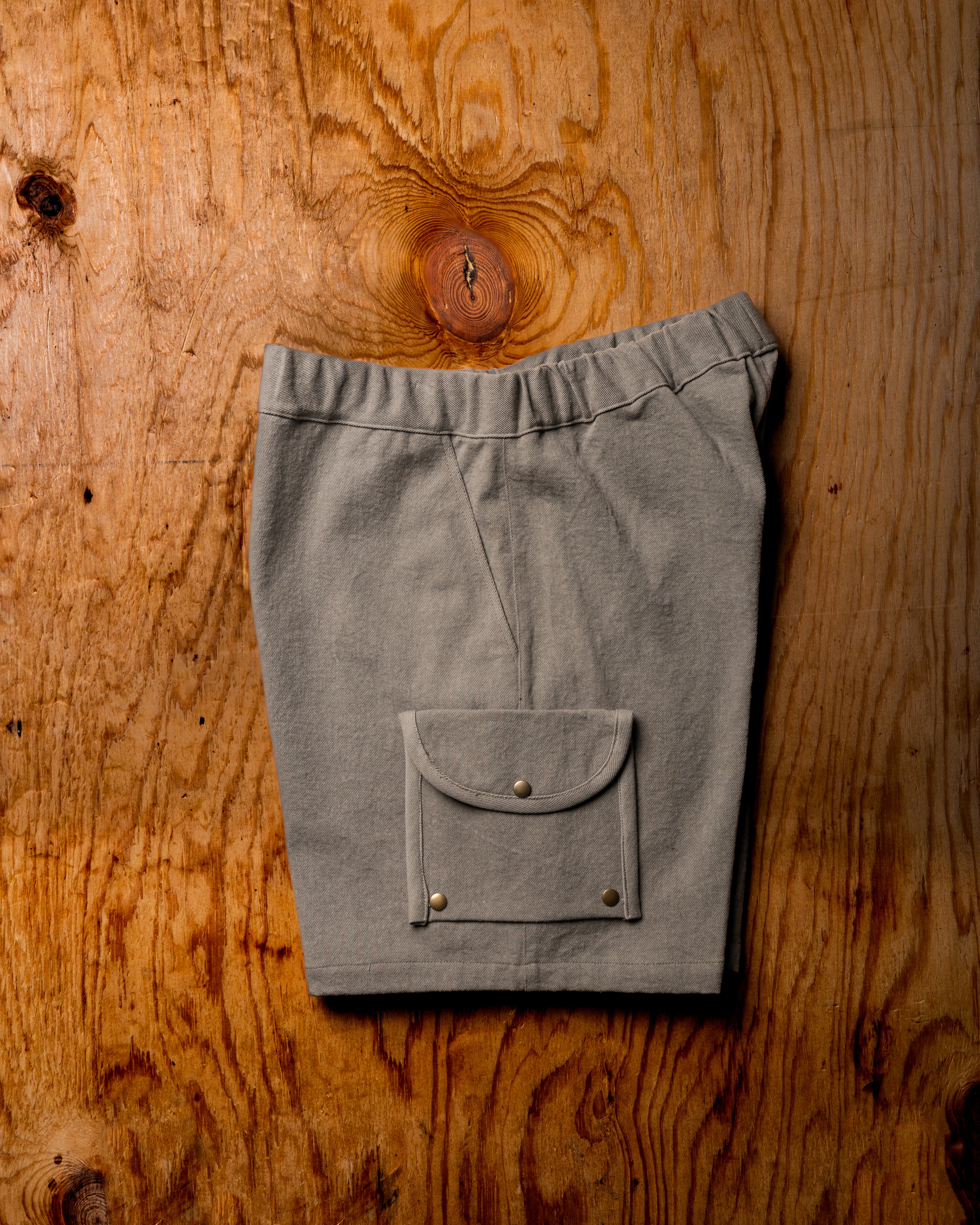 Sage Green Denim Shorts