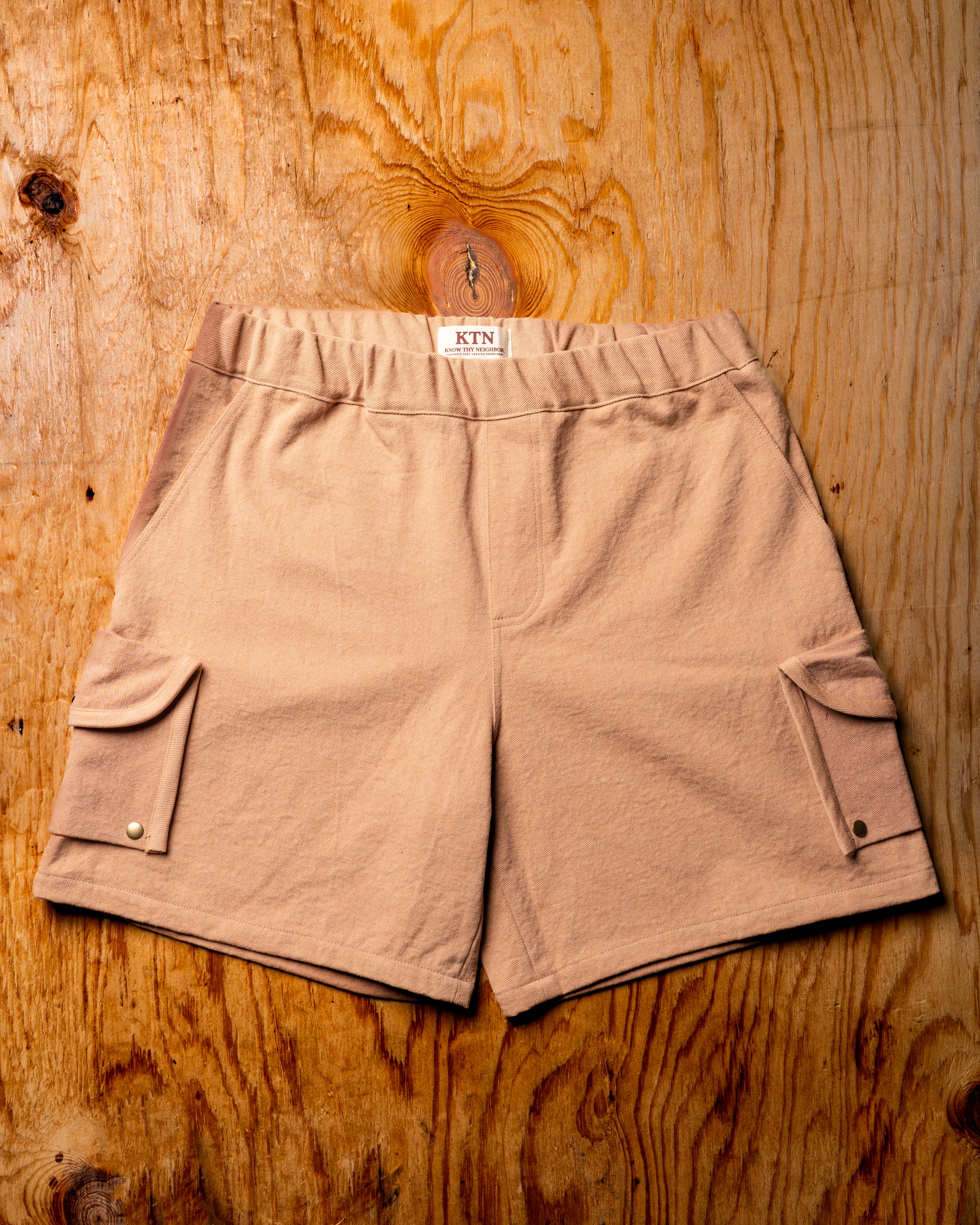 Apricot Denim Shorts