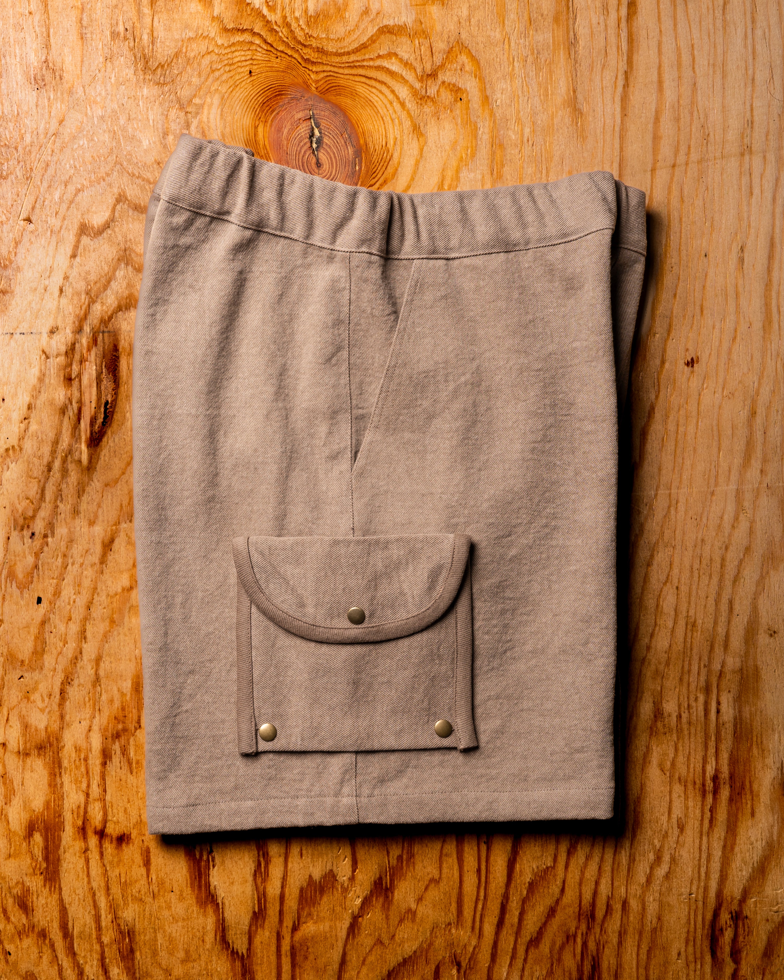 Chocolate Brown Denim Shorts