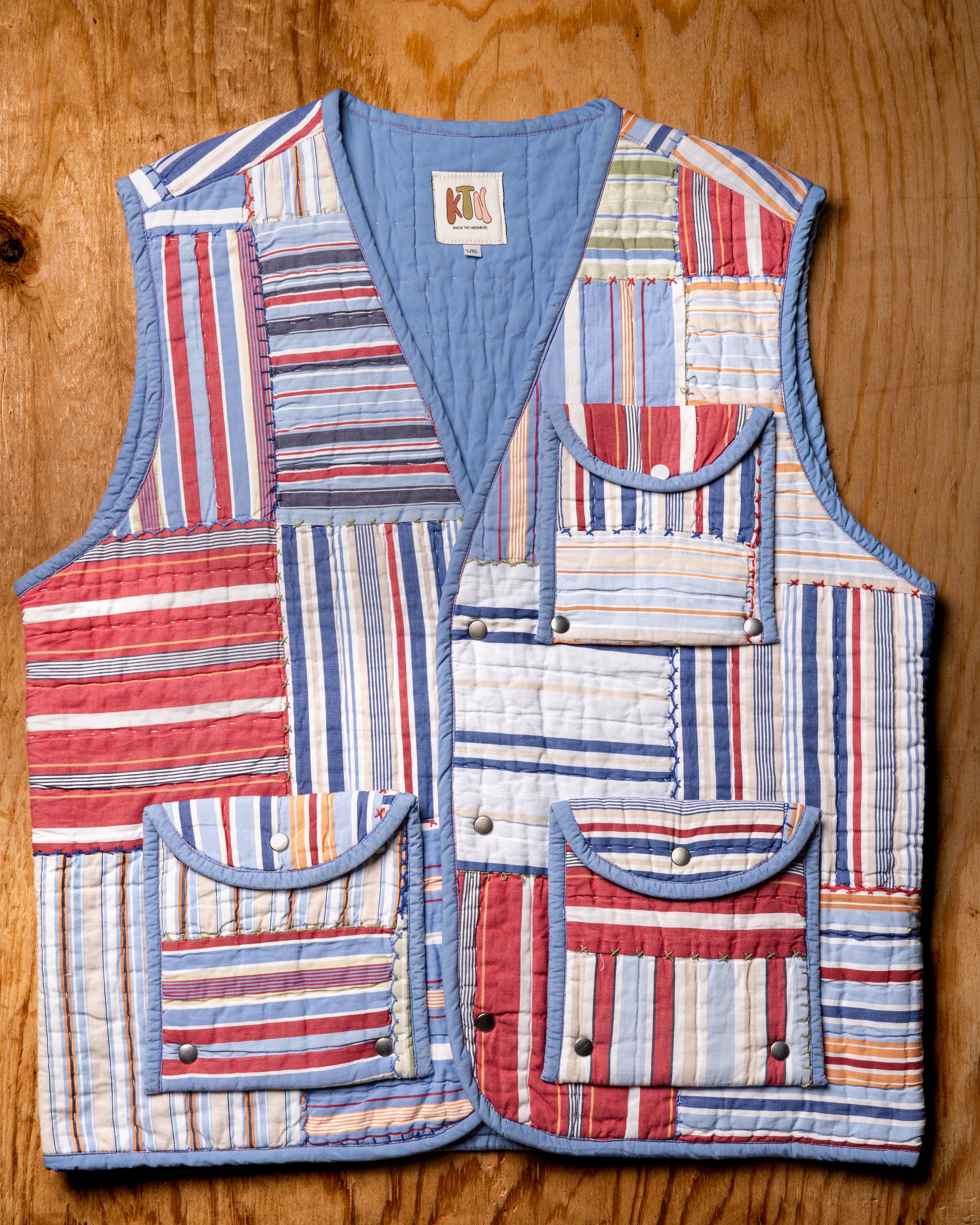 Striped Dynamic Quilt Vest