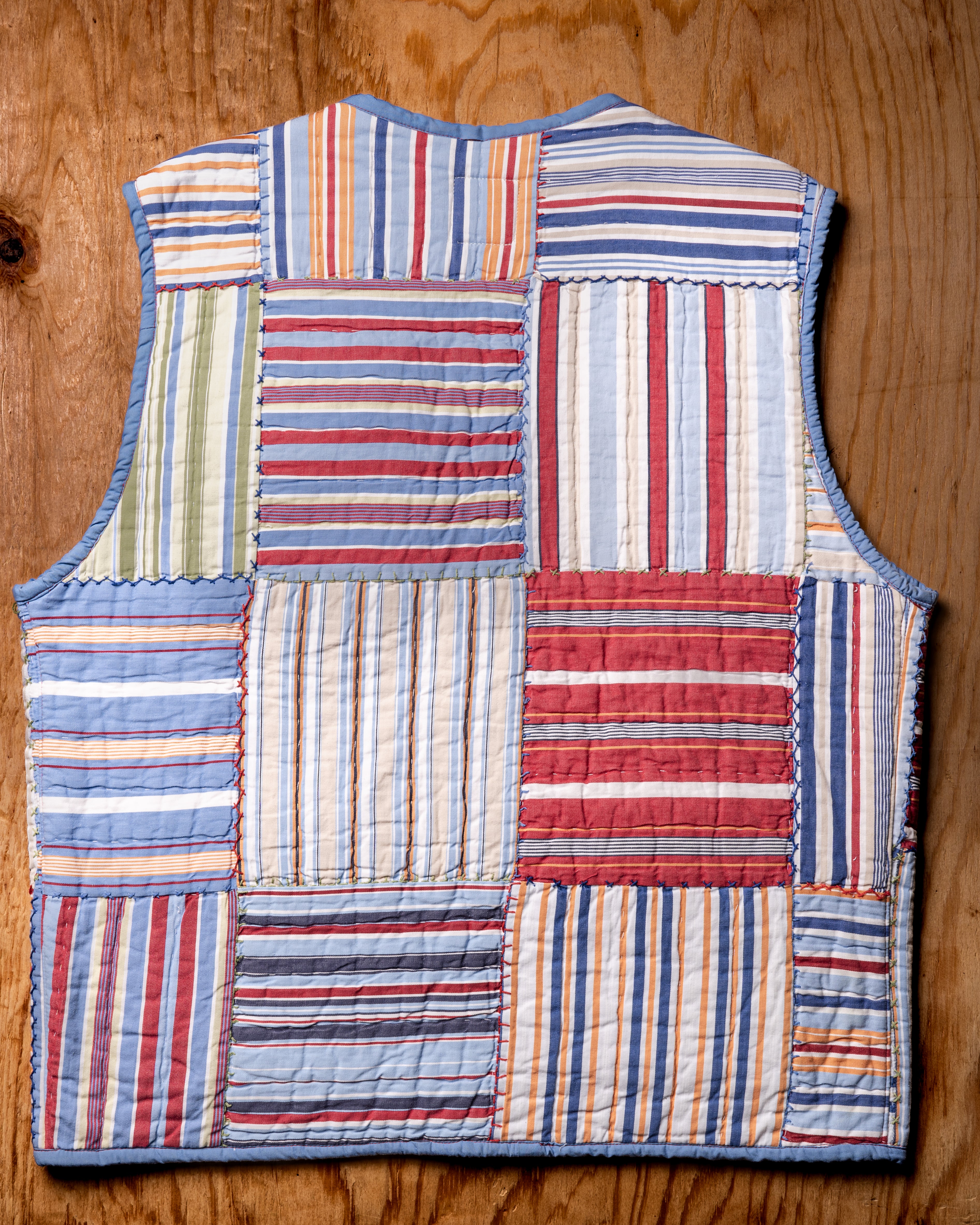 Striped Dynamic Quilt Vest