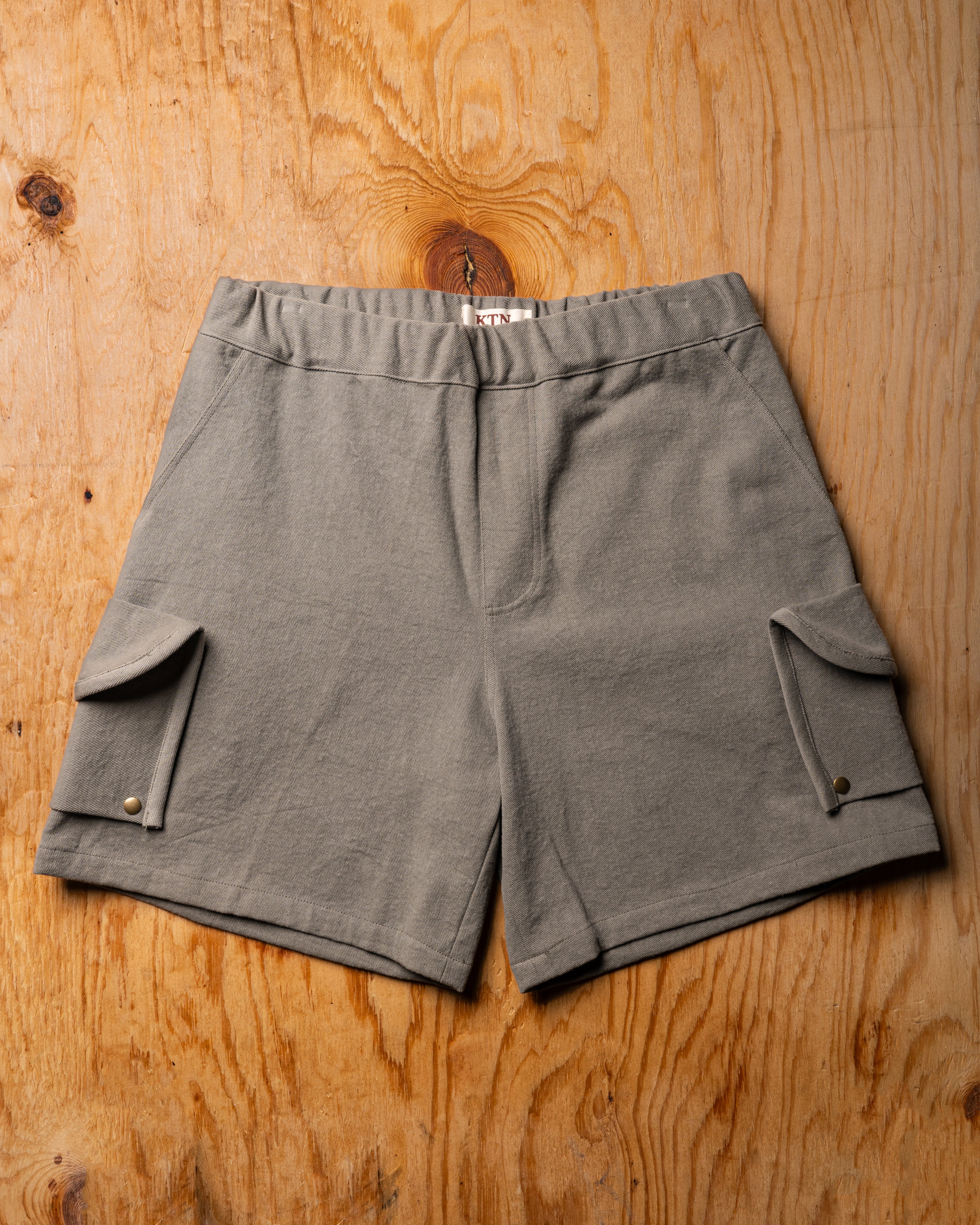 Sage Green Denim Shorts