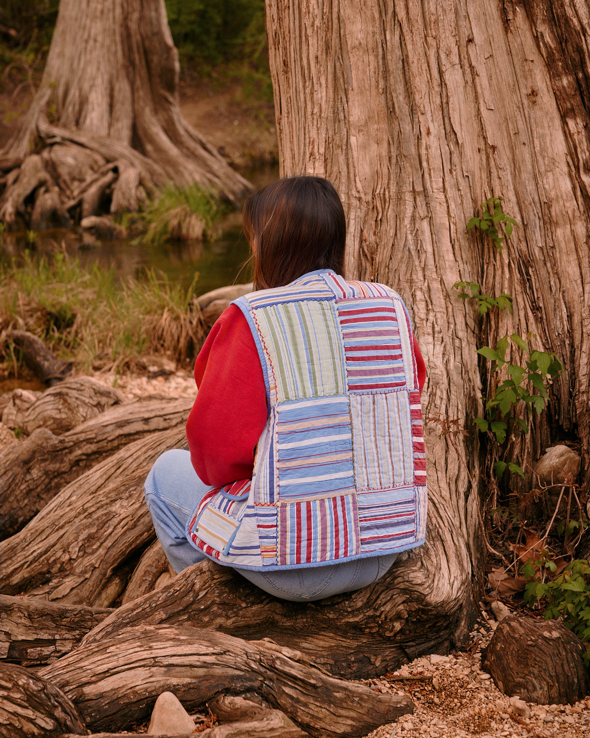 Striped Dynamic Quilt Vest