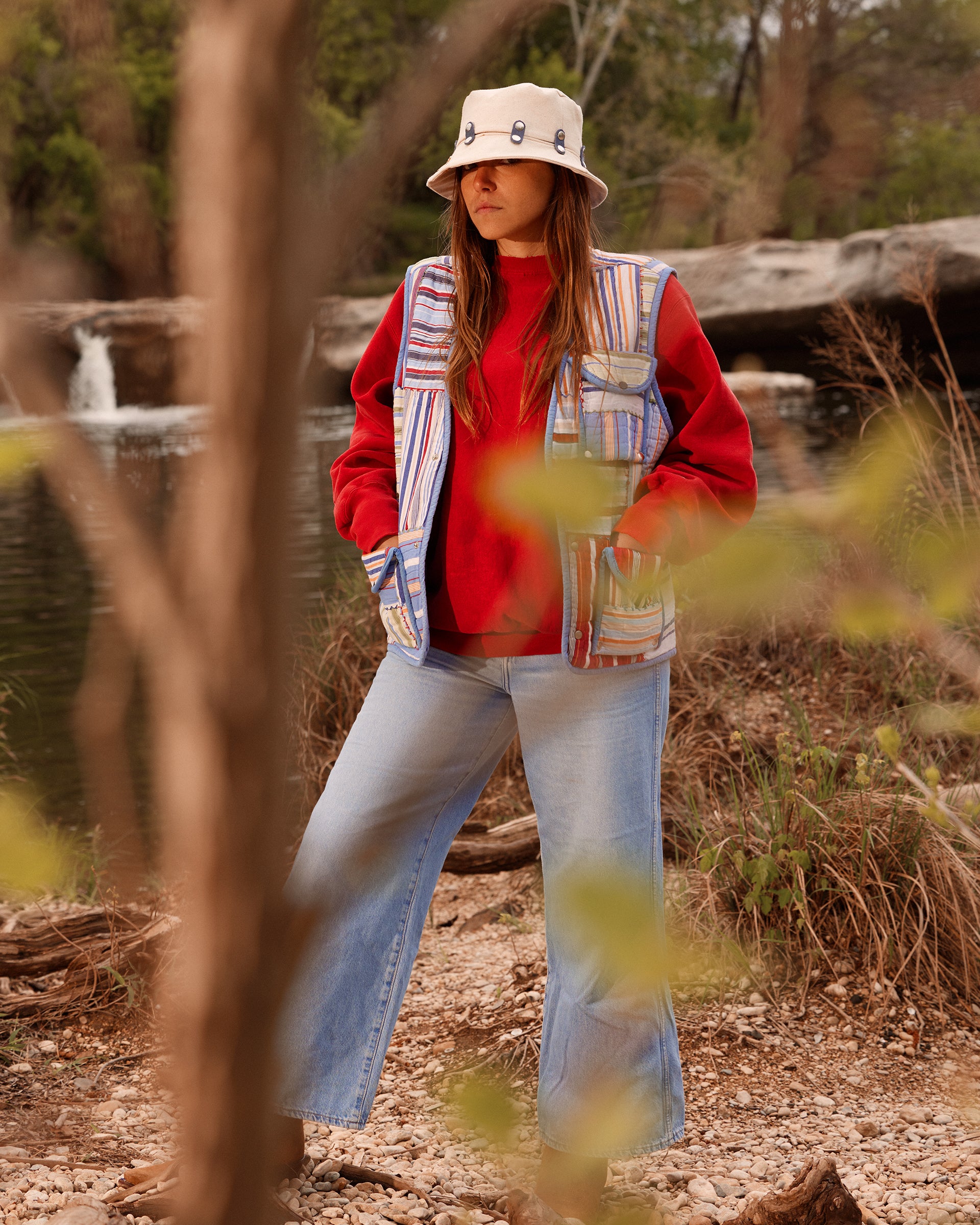 Striped Dynamic Quilt Vest